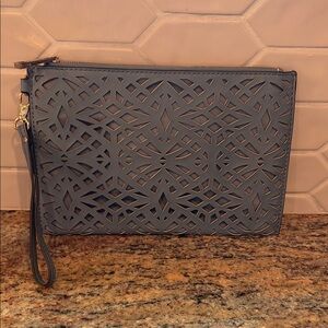 Elegant Black Laser Cut Clutch